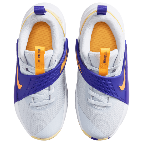 Nike Hustle D 12 - Boys' Preschool - Football Grey/Laser Orange/Lapis - Image 4