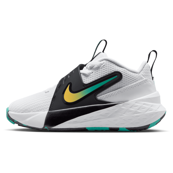 Nike Hustle D 12 - Boys' Preschool - White/Topaz Gold/Black - Image 2