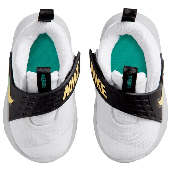 Nike Team Hustle D 12 - Boys' Toddler - Topaz Gold/White/Black - Image 4