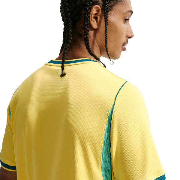 Nike Brasil Home Replica Stadium Jersey - Men's - Canary/Geode Teal - Image 2