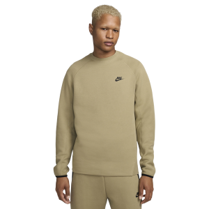 Nike Tech Fleece Crew - Men's - Neutral Olive/Black