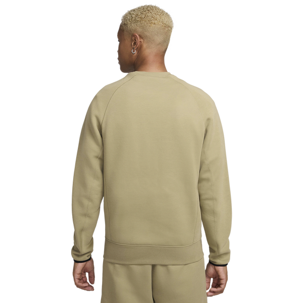 Nike Tech Fleece Crew - Men's - Neutral Olive/Black - Image 2