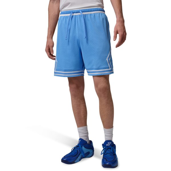 Jordan Dri-FIT Sport Diamond Shorts - Men's - White/University Blue/White - Image 5
