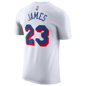 Nike 76ers Lebron James Assctn N&N T-Shirt - Men's - White