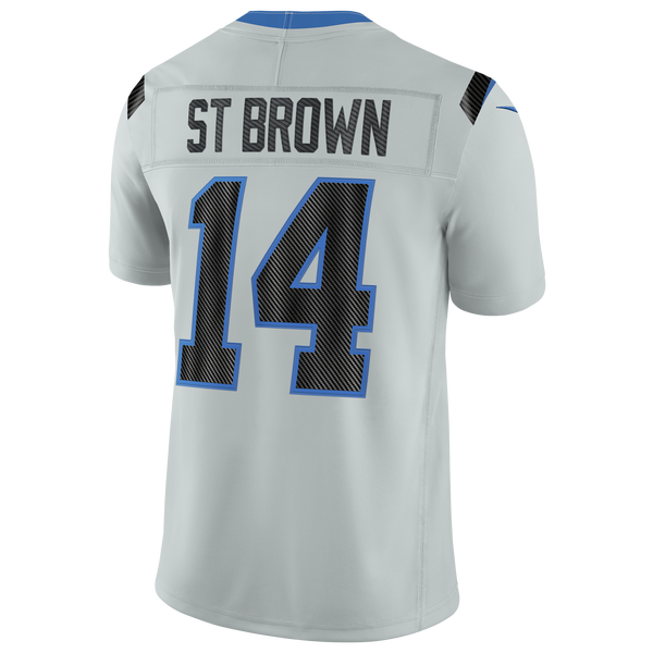 Nike Lions NFL Rival AB14 Limit Jersey - Men's - Silver - Image 2