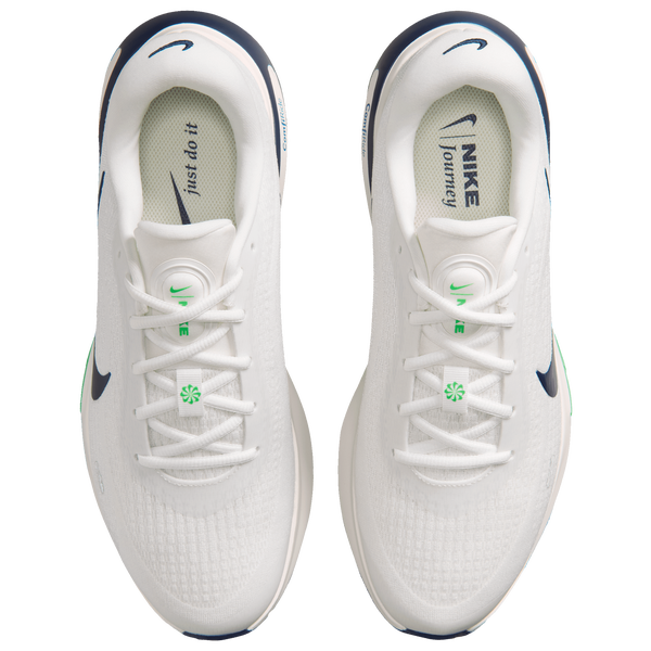 Nike Journey Run - Men's - Summit White/Midnight Navy/Green Spark - Image 4