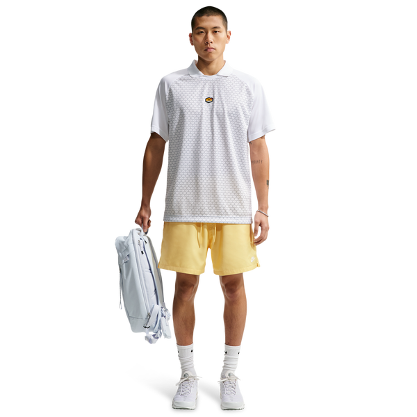 Nike Club Flow Shorts - Men's - White/Soft Yellow - Image 3