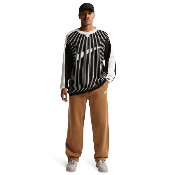 Nike Open Hem Club Pants - Men's - Ale Brown/Ale Brown/White - Image 3