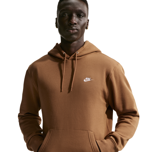 Nike Club Pullover Hoodie - Men's - Ale Brown/White/Ale Brown
