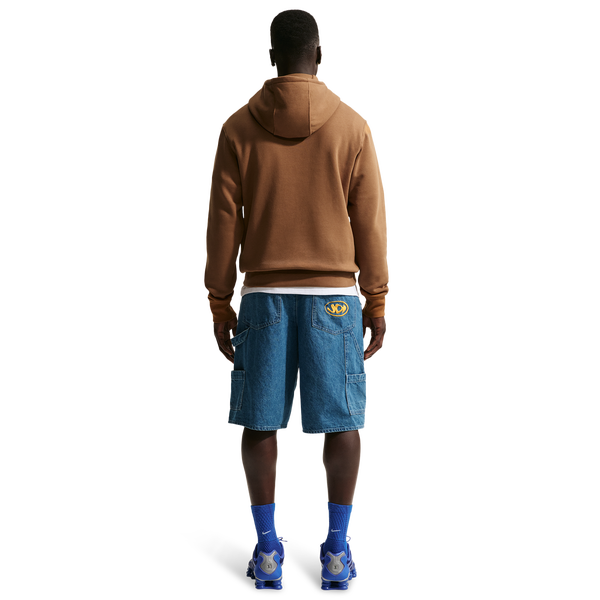 Nike Club Pullover Hoodie - Men's - Ale Brown/White/Ale Brown - Image 4