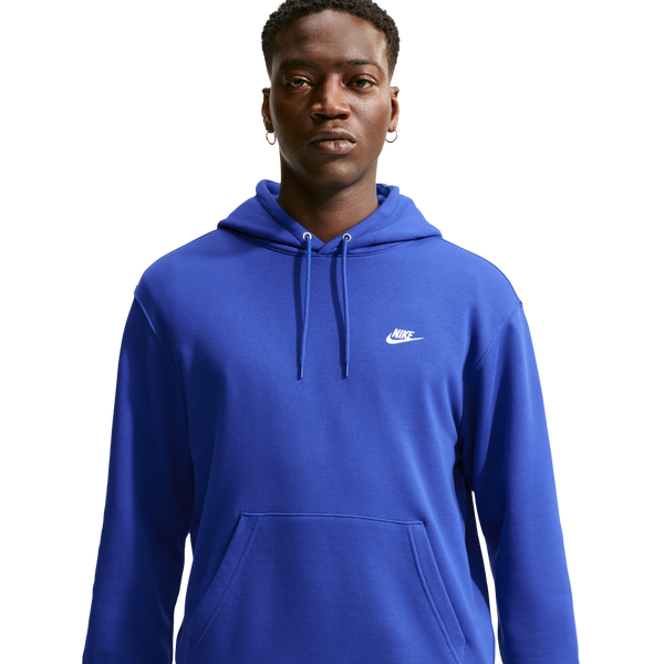 Nike Club Pullover Hoodie - Men's - White/Old Royal/Old Royal
