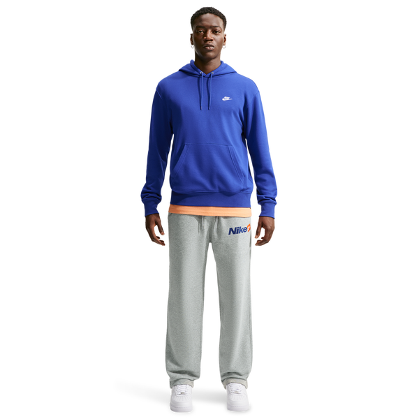 Nike Club Pullover Hoodie - Men's - White/Old Royal/Old Royal - Image 3
