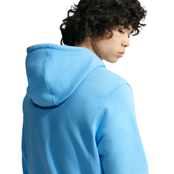 Nike Club Pullover Hoodie - Men's - White/Football Blue/Football Blue - Image 2