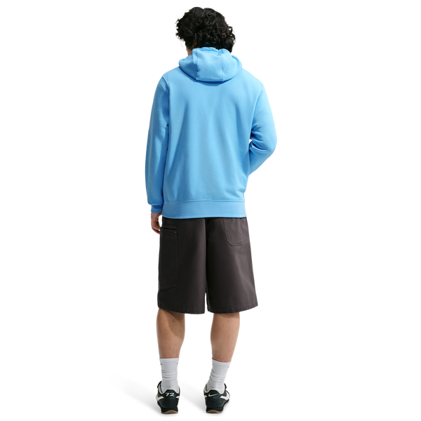 Nike Club Pullover Hoodie - Men's - White/Football Blue/Football Blue - Image 4