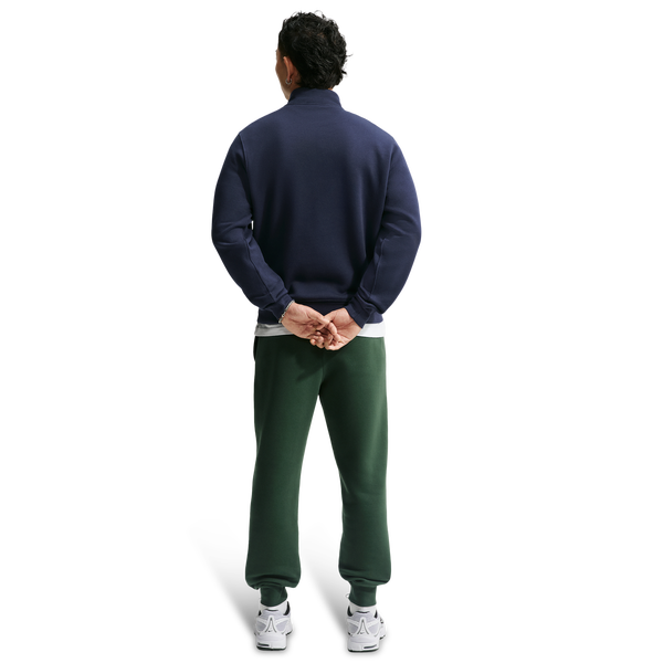 Nike Club Fleece Half-Zip - Men's - Obsidian/Obsidian/White - Image 4