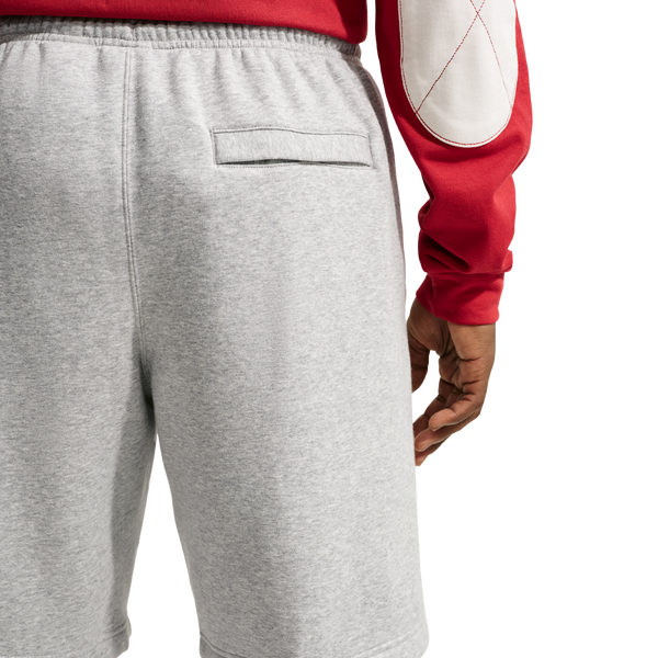 Nike Solo Swoosh Fleece Shorts - Men's - University Red/Light Smoke Grey/Dark Grey Heather - Image 2