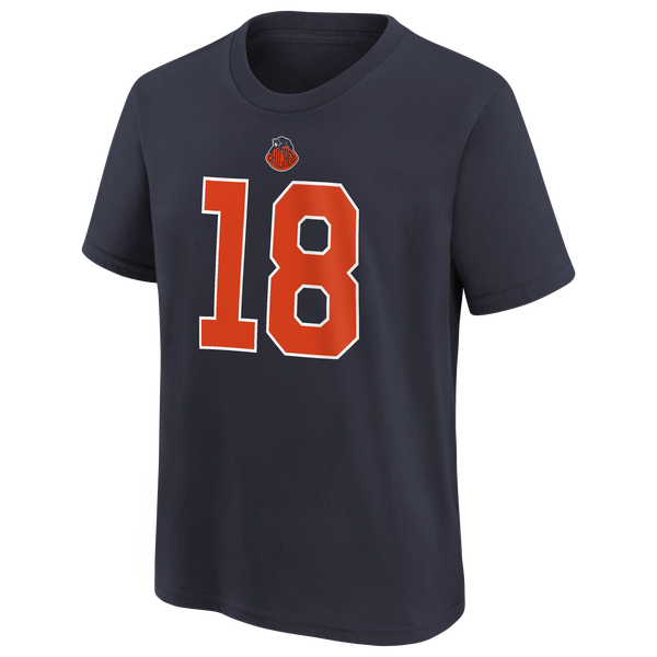 Nike Bears NFL Rival CW18 Short Sleeve T-Shirt - Boys' Grade School - Navy - Image 2