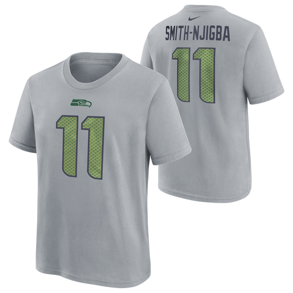 Nike Seahawks NFL Rival JS11 Short Sleeve T-Shirt - Boys' Grade School - Gray - Image 3
