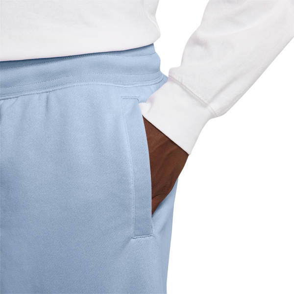 Nike Club Alumni FT Shorts - Men's - White/Blue - Image 4