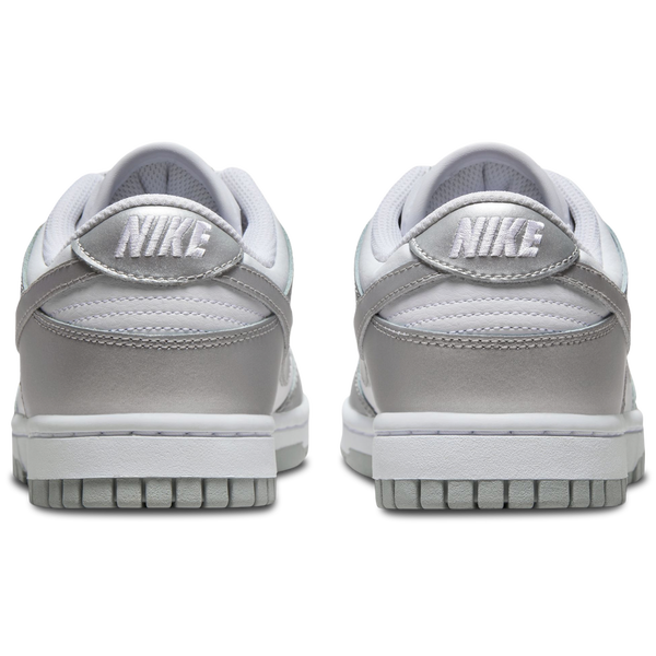 Nike Dunk Low SH - Women's - White/Metalic Silver/Blue Joy - Image 3