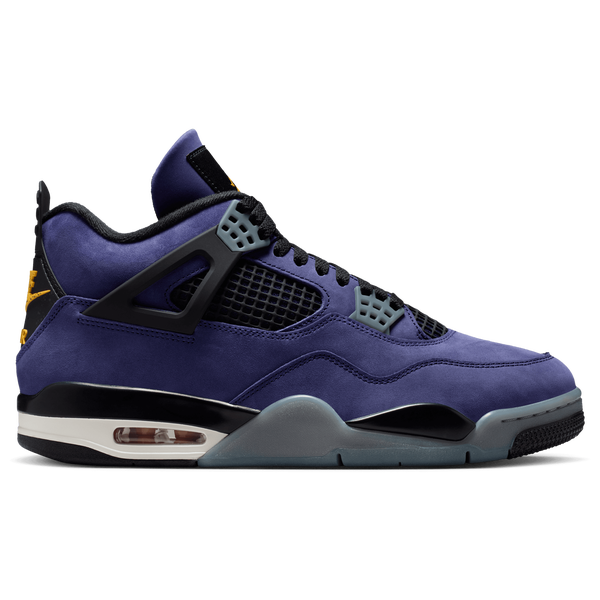 Jordan Retro 4 Lakers - Men's - Purple/Black/Yellow