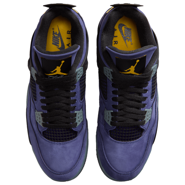Jordan Retro 4 Lakers - Men's - Purple/Black/Yellow - Image 4