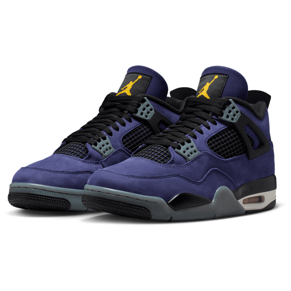 Jordan Retro 4 Lakers - Men's - Purple/Black/Yellow - Image 6
