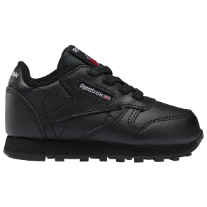 Reebok Classic Leather - Boys' Toddler - Black/Black