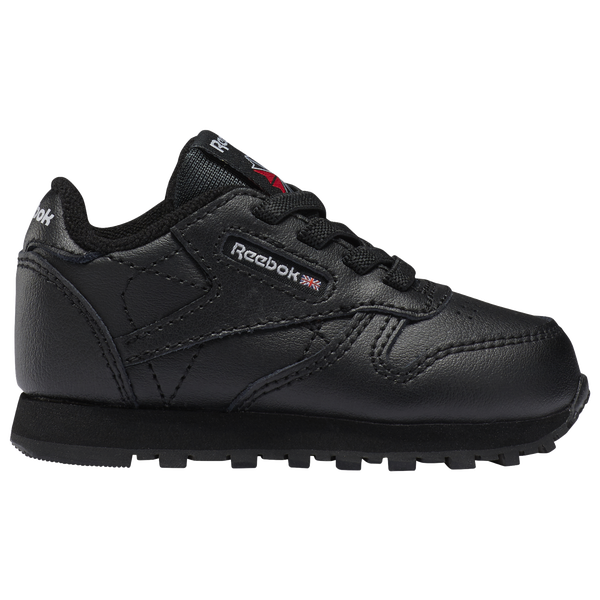 Reebok Classic Leather - Boys' Toddler - Black/Black