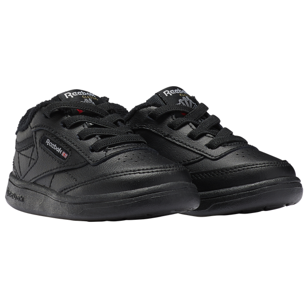 Reebok Club C - Boys' Toddler - Core Black/Core Black/Core Black - Image 3