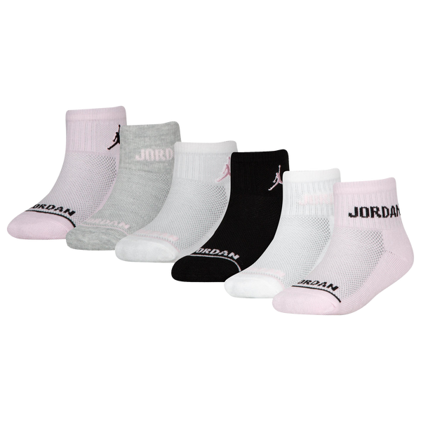 Jordan Ankle Sock - Girls' Grade School - White/Pink - Image 2