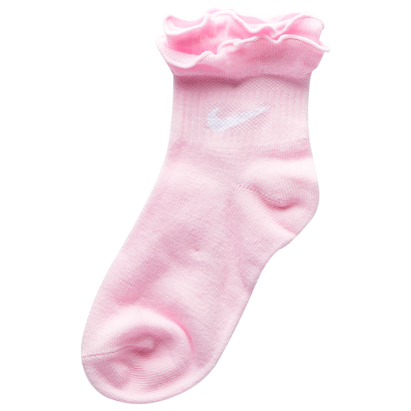 Nike Ruffle Welt Ankle 6 Pack - Girls' Preschool - Sail/Pink/White - Image 3