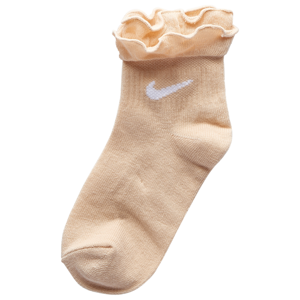 Nike Ruffle Welt Ankle 6 Pack - Girls' Preschool - Sail/Pink/White - Image 6