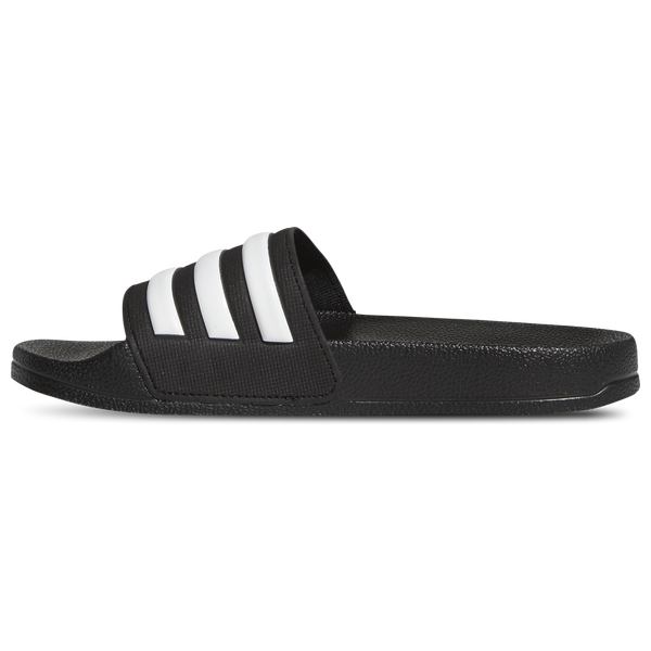 adidas Adilette Shower Slides - Boys' Preschool - Core Black/White/Core Black - Image 2