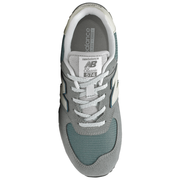 New Balance 574 Classic - Boys' Grade School - Grey/Sky Blue - Image 3