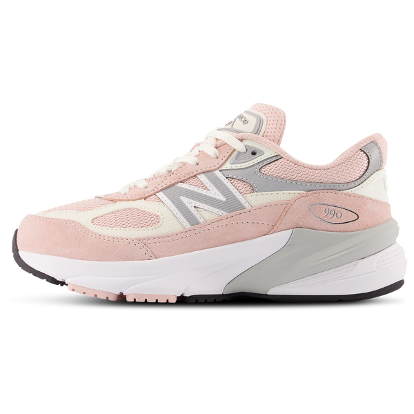 New Balance 990 - Girls' Grade School - Pink/White - Image 6