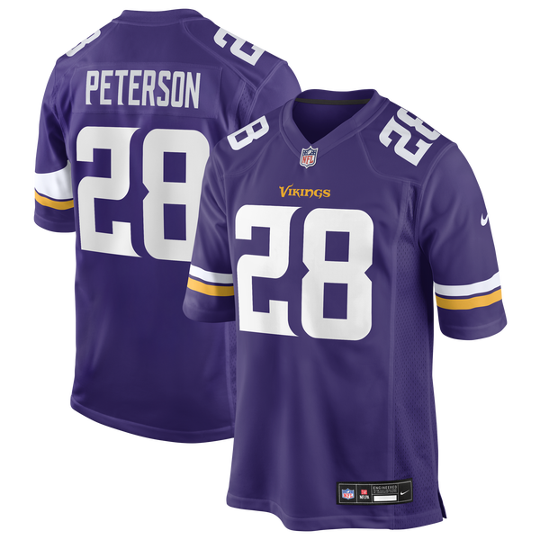 Nike Vikings Adrian Peterson Retired Player Jersey - Men's - Purple