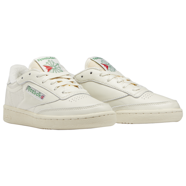 Reebok Club C 85 - Women's - Chalk/Paperwhite/Glen Green - Image 3