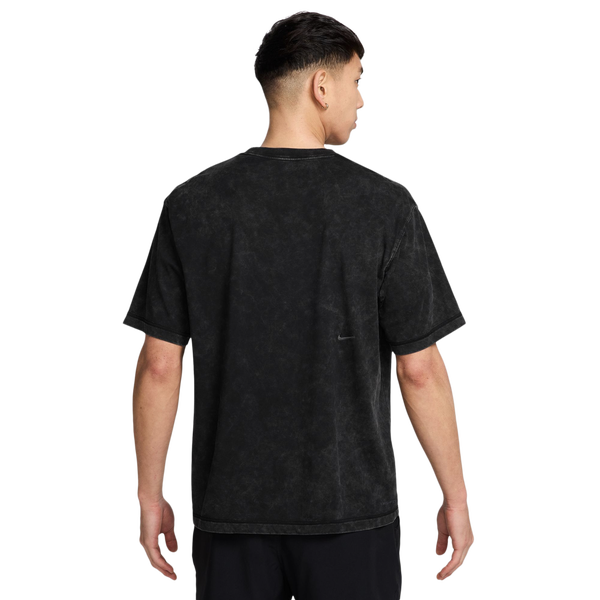 Nike Dri-FIT Heritage Washed Short Sleeve Top - Men's - Black/White - Image 2