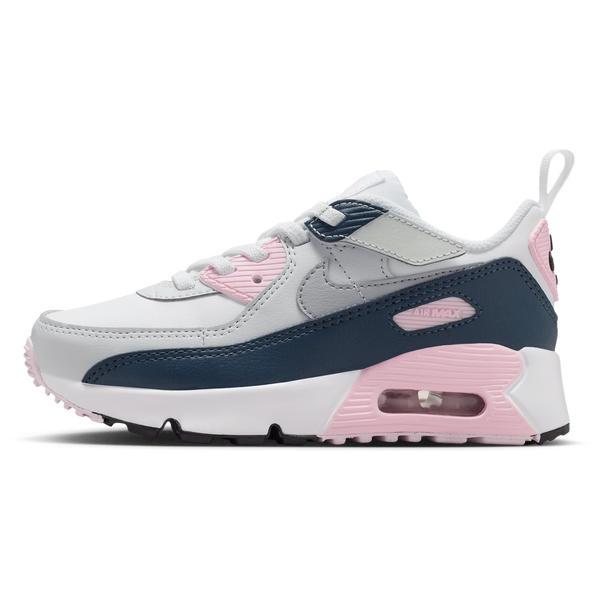 Nike Air Max 90 EasyOn - Boys' Preschool - White/Wolf Grey/Pink Foam - Image 2