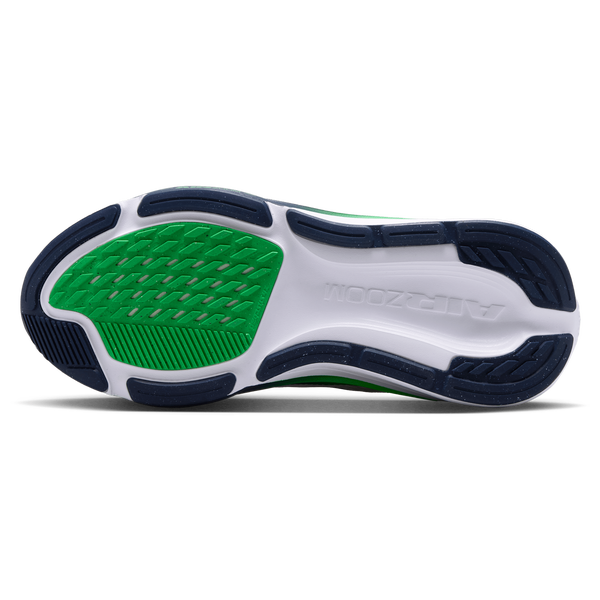 Nike Air Zoom Pegasus 42 - Boys' Grade School - White/Midnight Navy/Green Spark - Image 5