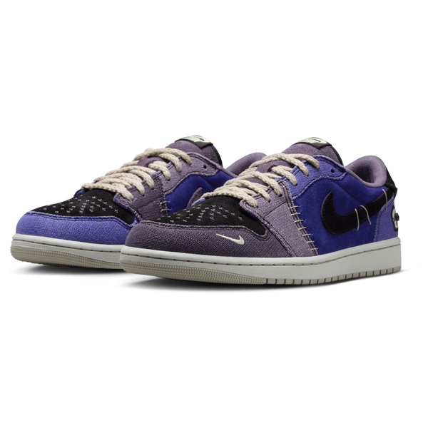 Jordan AJ 1 Retro Low OG V - Men's - Regency Purple/Vapor Green/Black - Image 6