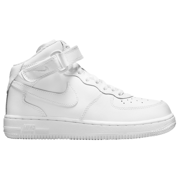Nike Air Force 1 Mid LE - Boys' Preschool - White/White/White