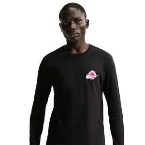 Nike Stained Long Sleeve OC Tee - Men's - Black