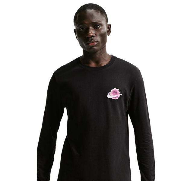 Nike Stained Long Sleeve OC Tee - Men's - Black