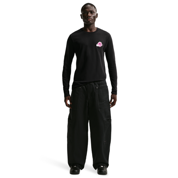 Nike Stained Long Sleeve OC Tee - Men's - Black - Image 3