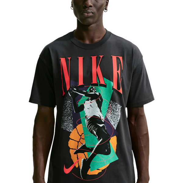Nike T-Shirt Long Sleeve OC (RETRO BBALL) - Men's - Black