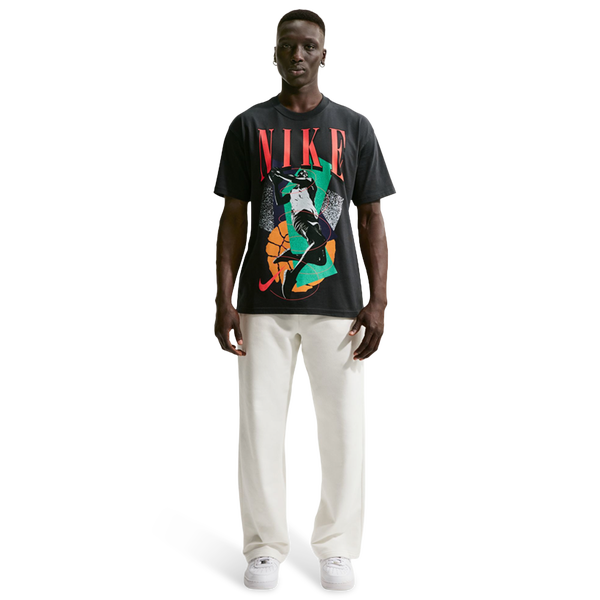 Nike T-Shirt Long Sleeve OC (RETRO BBALL) - Men's - Black - Image 3
