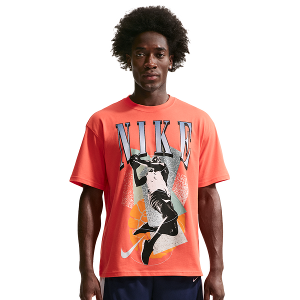Nike T-Shirt Long Sleeve OC (RETRO BBALL) - Men's - Turf Orange