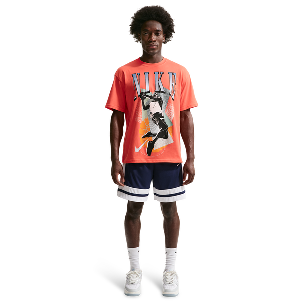 Nike T-Shirt Long Sleeve OC (RETRO BBALL) - Men's - Turf Orange - Image 6